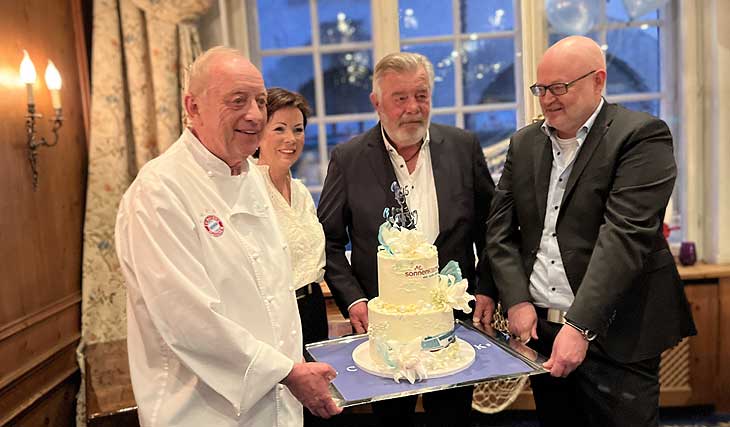 Alfons Schuhbeck, Iris und Harry Wijnfoord, Andreas Lambeck, Geschäftsführer von „sonnenklar.TV“ (©Foto. Martin Schmitz)